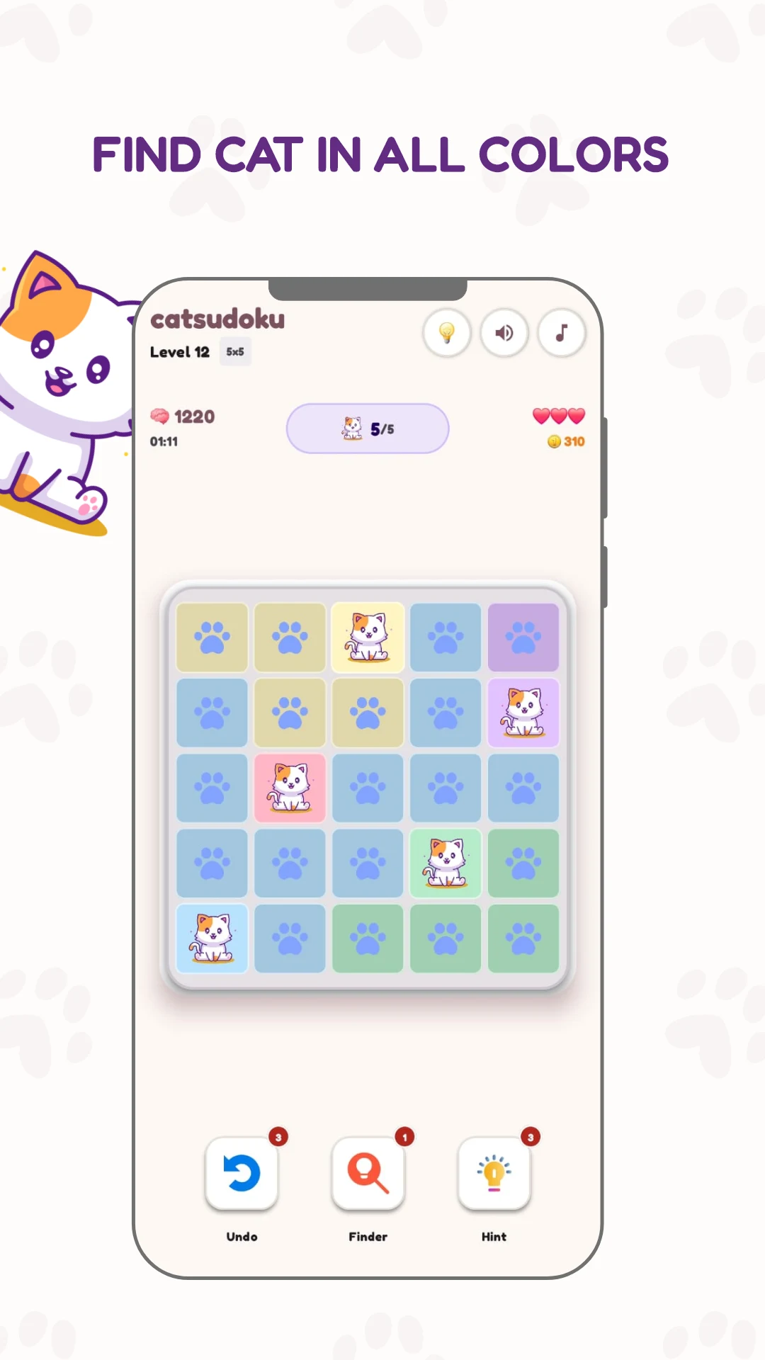 Cat Sudoku screenshot