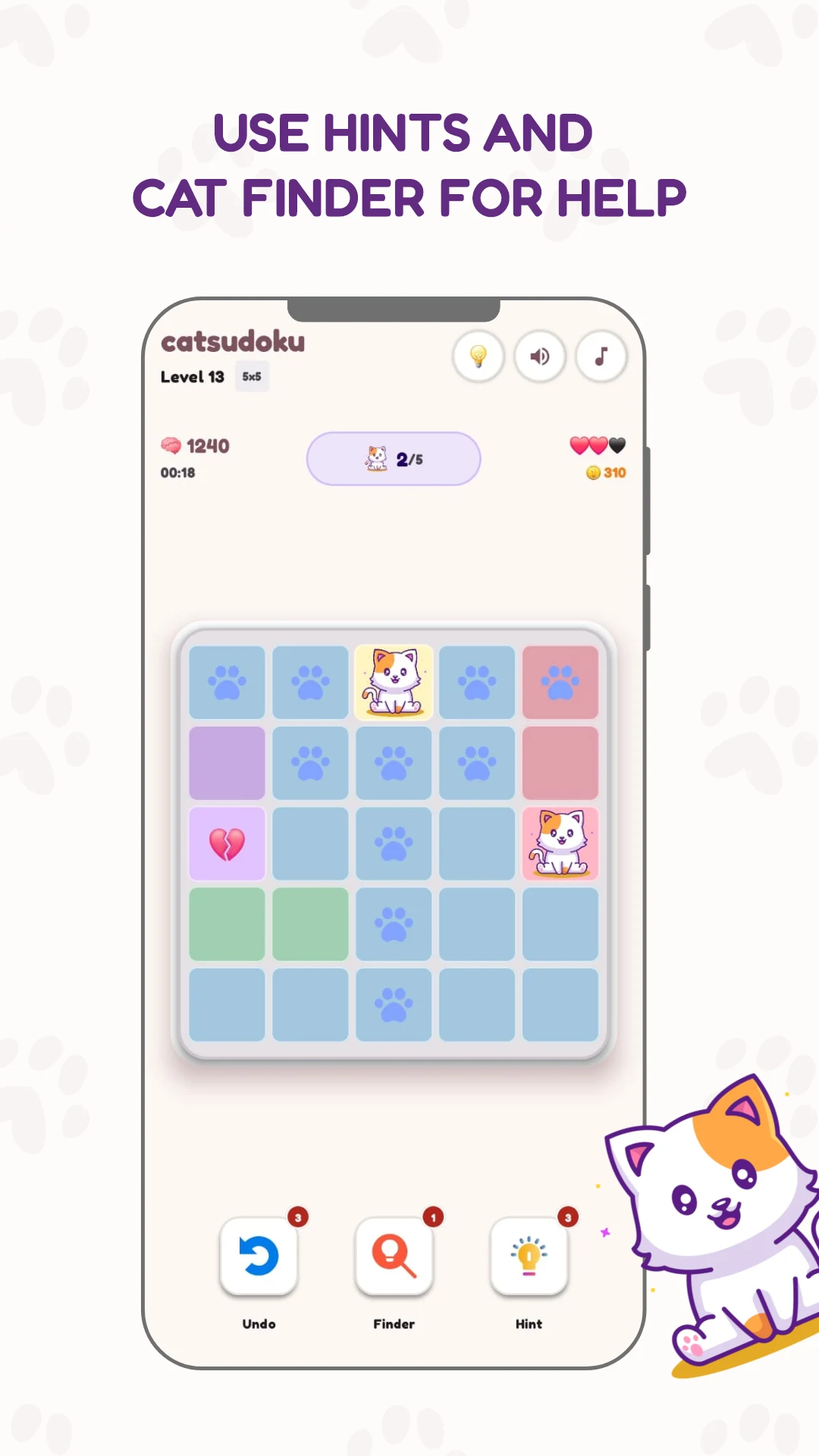 Cat Sudoku screenshot